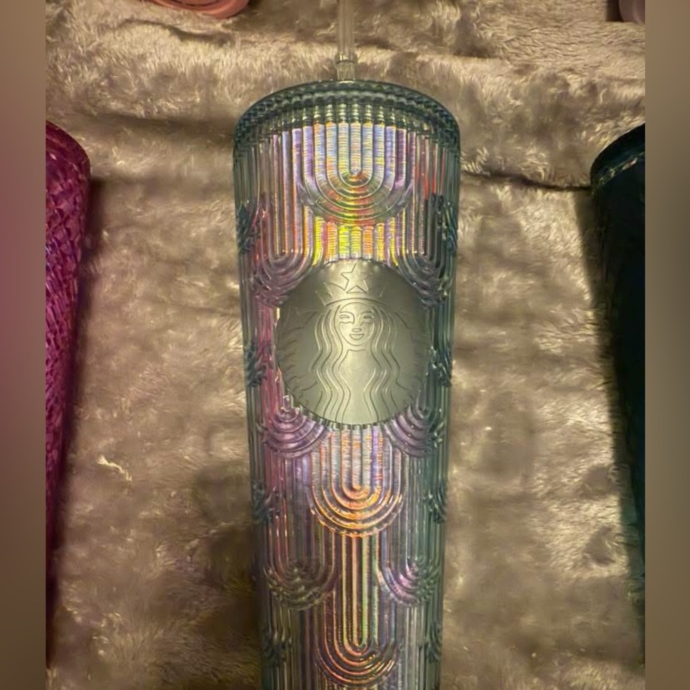 Starbucks Holographic Rainbow Tumbler